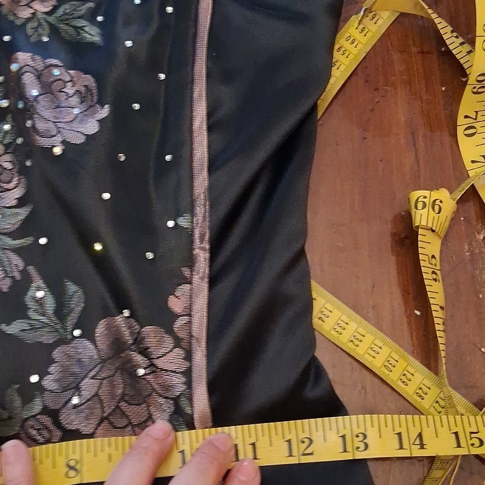 Jessica McClintock Strapless Rose Dress Size 2 - Picture 12 of 15